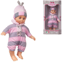 Кукла DIMIAN Bambina Bebe Пупс в полосатом костюмчике, 20 см