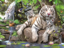 Пазл Prime 3D Белые тигры Бенгалии 100 элементов !