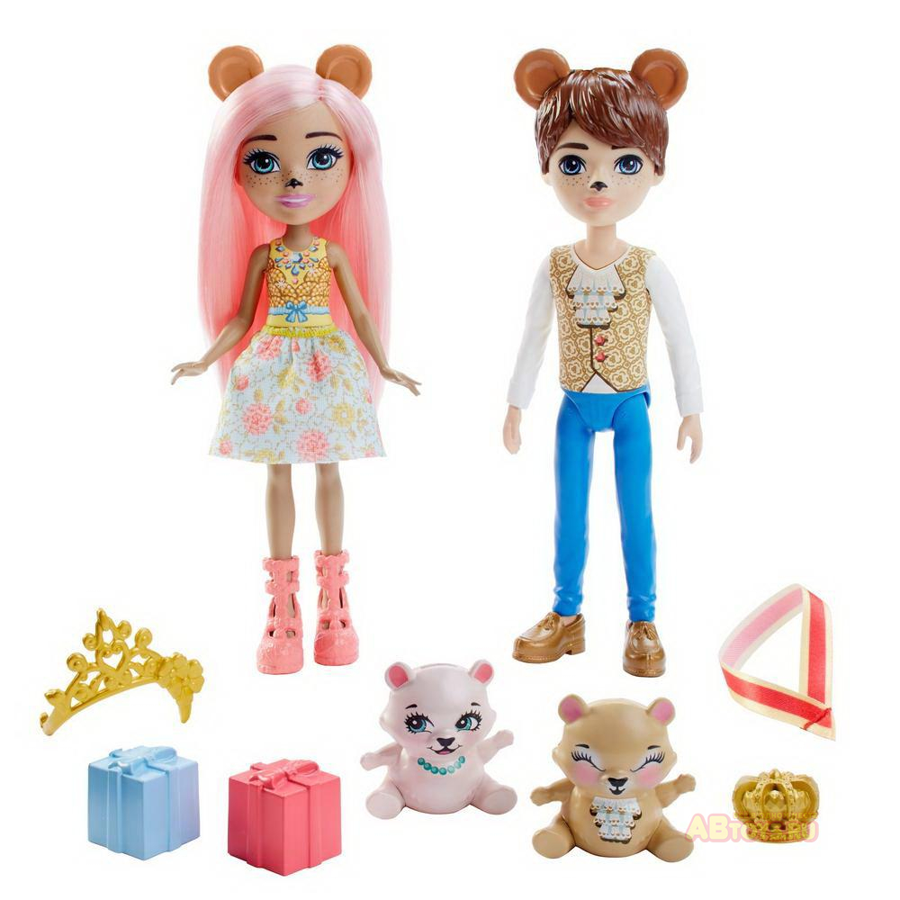 Игровой набор Mattel Enchantimals Брейли Миша и Бэннон Миша с питомцами
