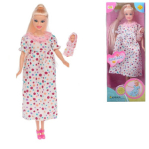Кукла Defa Lucy Будущая мама в платье в горошек 29 см