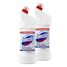 Domestos Средство для Унитаза Ультра Белый 1500мл 2шт