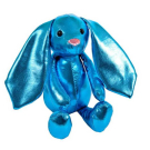 Мягкая игрушка ABtoys Кролик синий, 16 см.