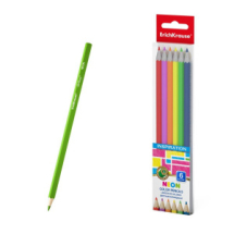 Цветные карандаши шестигранные ErichKrause Inspiration Neon 6 цветов