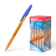 Ручка шариковая R-301 ORANGE 0.7 Stick (коробка 50 шт.) СИНЯЯ