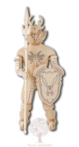Сборная деревянная модель Чудо-Дерево Рыцарь 3 (4 пластинки)