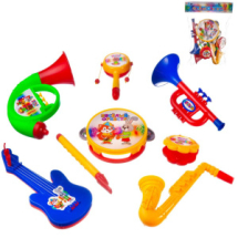 Музыкальные инструменты ABtoys ДоРеМио Весёлый оркестр для малышей (8 предметов) в пакете с хедером 25х18х7см