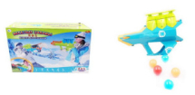 Бластер для запуска мячей и водных бомбочек 2 в 1 "Веселые забавы", 2 цвета в ассортименте (зеленый, голубой)
