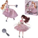 Кукла Junfa Atinil (Атинил) Цветочная гармония (в бледно-розовом платье) в наборе с букетом и аксессуарами, 28см