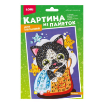 Картина LORI из пайеток Котенок