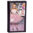 Кукла Junfa Atinil (Атинил) Модный показ (в розовом платье с кружевной юбкой) в наборе с аксессуарами, 28см