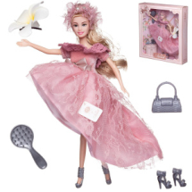 Кукла Junfa Atinil (Атинил) Мой розовый мир в платье с ассиметричной юбкой, 28см