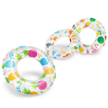 Круг надувной INTEX "Lively Print Swim Rings" (Яркие картинки), 3-6лет, 51 см