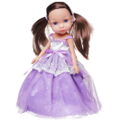 Кукла Junfa в в фиолетовом мерцающем платье с кружевами 24 см
