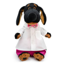 Мягкая игрушка BUDI BASA Собака Ваксон в белоснежной рубашке 25 см