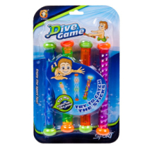 Игрушка для ванной и бассейна Junfa Палочки светящиеся водонепроницаемые, 4шт