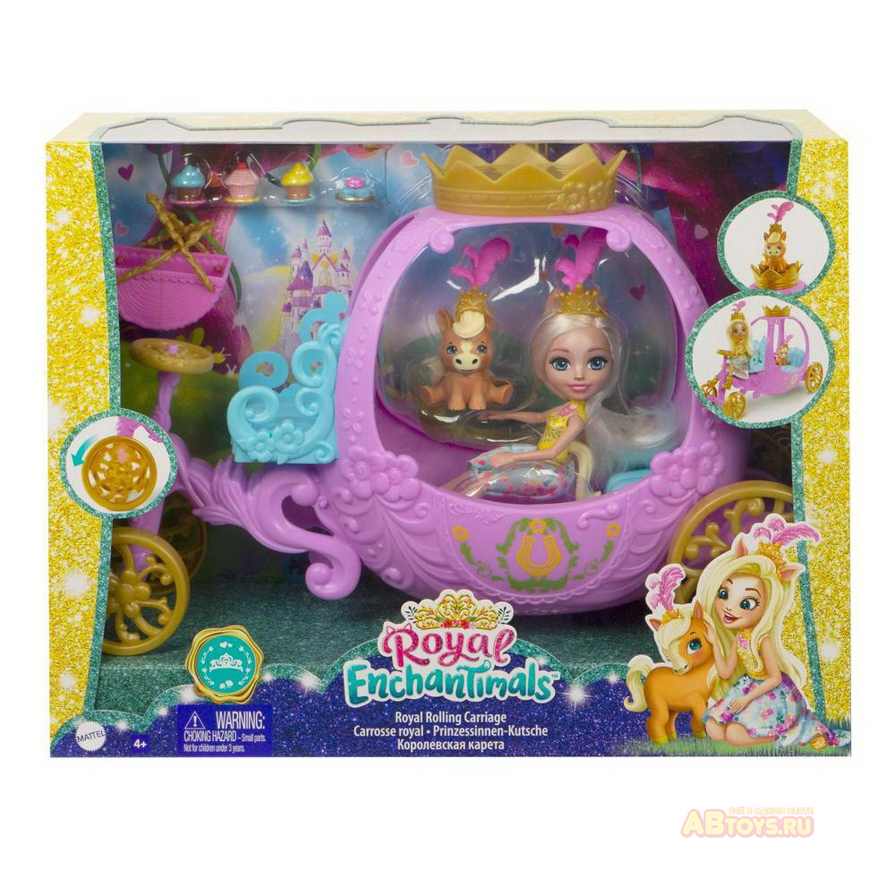 Игровой набор Mattel Enchantimals Королевская карета