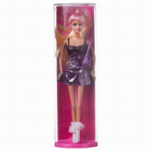 Кукла Defa Lucy Яркая девушка в фиолетовом платье с сумочкой 29 см
