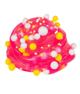 Слайм Slime в коробочке розовый с шариками