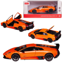 Машина металлическая 1:24 scale Lamborghini Murcielago LP670-4, цвет оранжевый, двери и багажник открываются