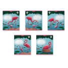 Комплект тетрадей ErichKrause школьные ученические Фламинго, 12 листов, клетка (в плёнке по 10 шт.)_MIX-PACK