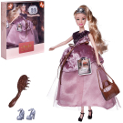 Кукла ABtoys "Королевский прием" с диадемой в длинном платье, светлые волосы 30см