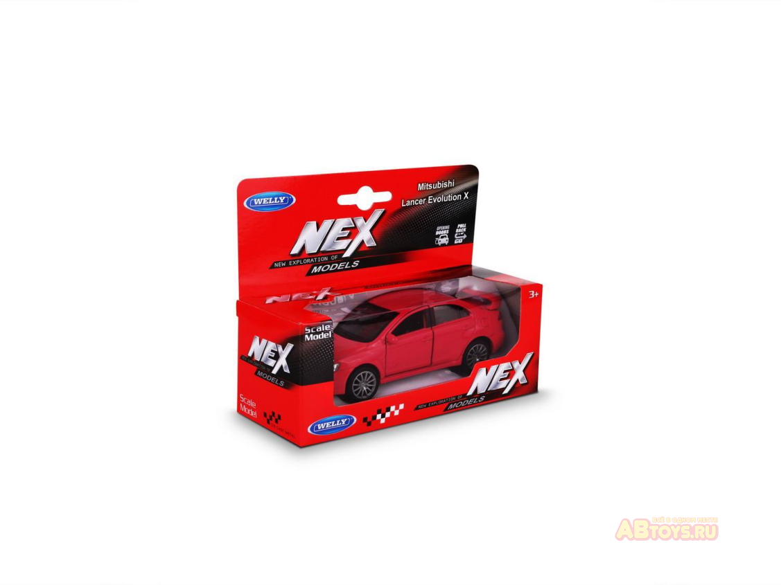 Машинка Welly 1:38 MITSUBISHI LANCER EVOLUTION X цвета в ассортименте ✔️  купить в Новосибирске недорого