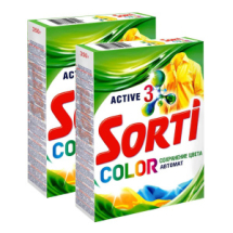 Стиральный порошок Sorti Автомат Color 350гр 2шт