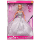 Кукла Defa Lucy Невеста-принцесса в белом платье в наборе с игровыми предметами, 29 см