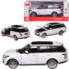 Машина металлическая 1:24 Range Rover, цвет белый, двери и капот открываются