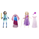 Кукла Hasbro Disney Princess делюкс 2 вида Рапунцель, Мулан