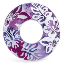 Круг надувной INTEX "Clear Color Tubes" (Перламутр), фиолетовый