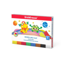Пластилин ErichKrause® Cosmic Monsters классический 8 цветов со стеком, 144г