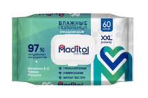 Влажные полотенца MADITOL big-pack с крышкой 60шт