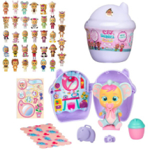 Кукла IMC Toys Cry Babies Magic Tears серия Bottle House Плачущий младенец в комплекте с домиком и аксессуарами, Фиолетовый