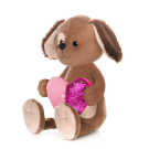 Мягкая Игрушка Maxitoys Luxury Romantic Toys Club Романтичный Щенок с Сердечком, 25 см, в Коробке