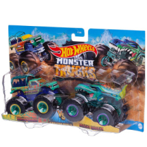 Игровой набор Mattel Hot Wheels Машинки Монстер трак коллекционные взаимное уничтожение, набор из 2-х штук №1