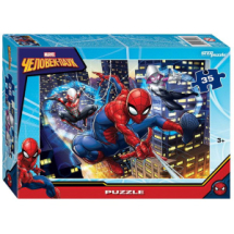 Пазл STEP puzzle Человек-паук (Marvel), 35 элементов