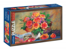 Пазл Hatber Premium Букет цветов 1000 элементов 480х680мм