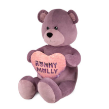 Мягкая игрушка Ronny&Molly Мишка Ронни с Сердцем 50 см