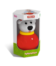 Развивающая игрушка STELLAR Неваляшка малая Белый медведь - 2 в пакете