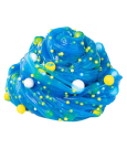 Слайм Slime в коробочке синий с шариками