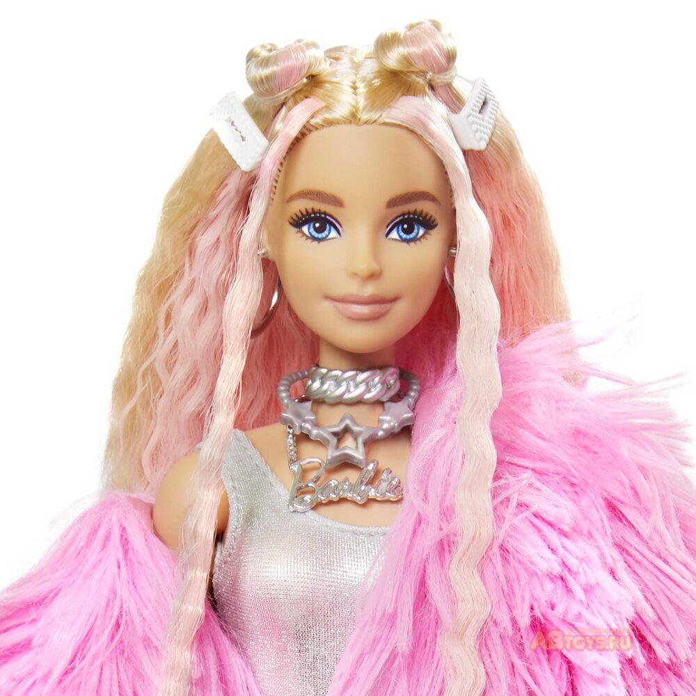 Кукла Mattel Barbie Экстра в розовой куртке