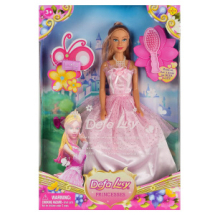 Кукла Defa Lucy Очаровательная принцесса в розовом платье с игровыми предметами 29см
