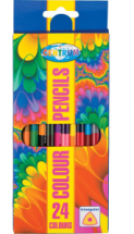 Карандаши цветные CENTRUM двусторонние, пластиковые 24 цвета, длина 177мм, картон.упаковке