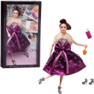 Кукла Junfa Atinil (Атинил) Модный показ (в платье с меховой накидкой) в наборе с аксессуарами, 28см