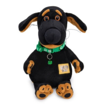Мягкая игрушка BUDI BASA Собака Ваксон BABY с ошейником 20 см