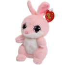 Мягкая игрушка Abtoys Глазастики. Кролик розовый, 18см.