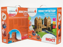 Конструктор Построй и играй! Briсkmaster "МОСТ" из настоящих кирпичиков (450 деталей)