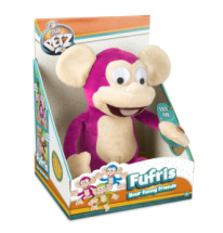 Игрушка интерактивная IMC Toys Club Petz Funny Обезьянка Fufris интерактивная, смеётся и подпрыгивает, звуковые эффекты, мягконабивная, розовая