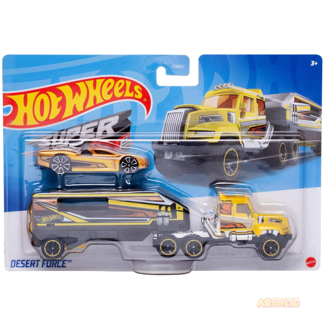 Hot Wheels Трейлер с машинкой №5 ✔️ купить в Новосибирске недорого